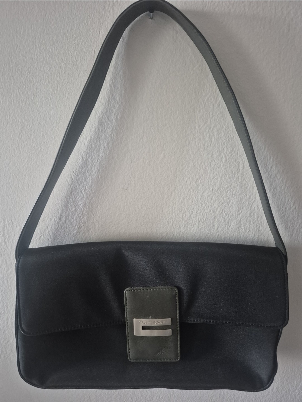 Vintage Y2k Casual Corner Black Shoulder Bag
